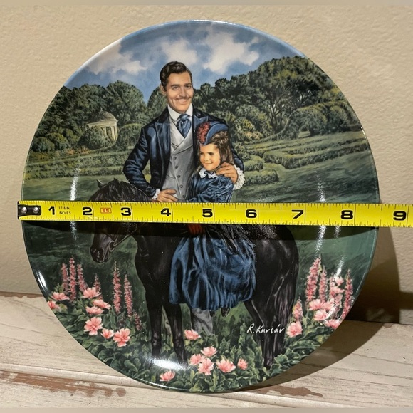 Vintage Gone With The Wind "Bonnie & Rhett" Collector's Plate By Knowles #7298E - Picture 2 of 3